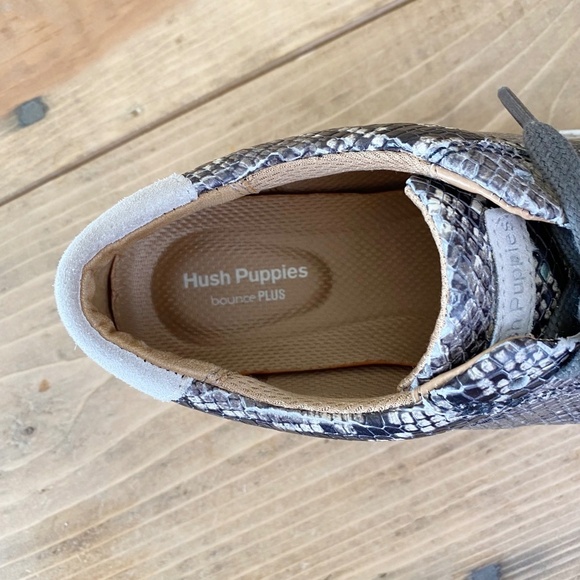 Hush Puppies Snakeskin Leather Sneakers Pristine Condition Sz 7 - Picture 5 of 7